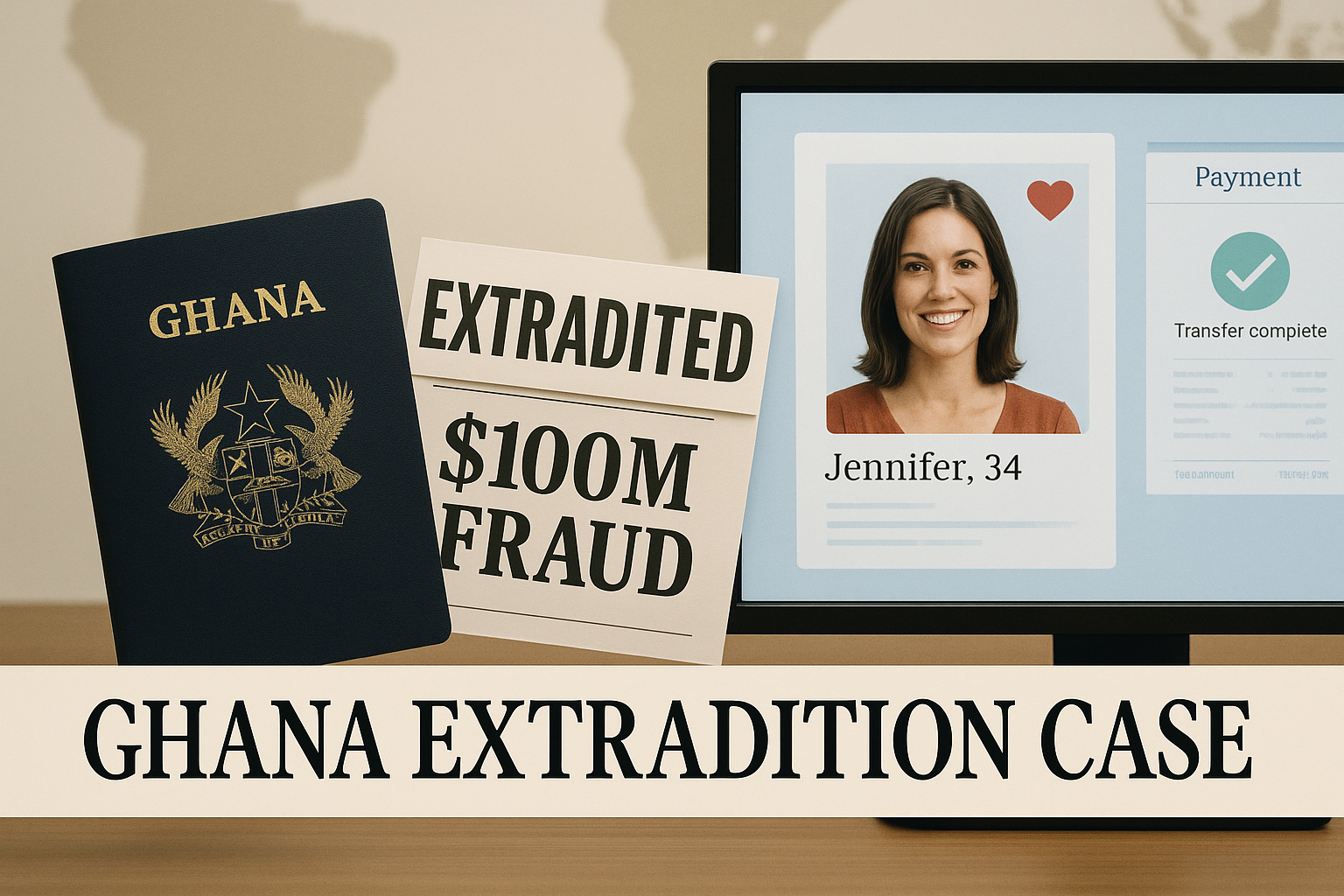 Ghanaian Nationals Extradited for $100 Million Romance Scam Operation