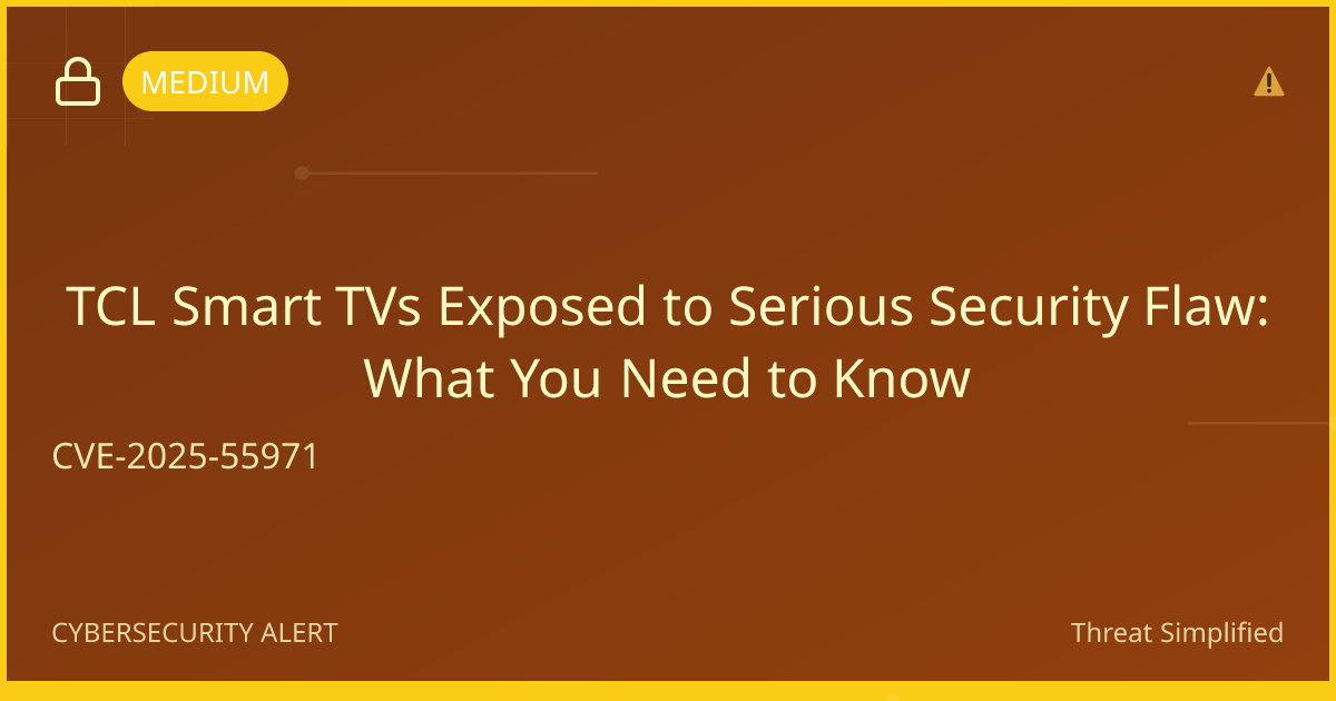 TCL Smart TVs Exposed to Serious Security Flaw: What You Need to Know