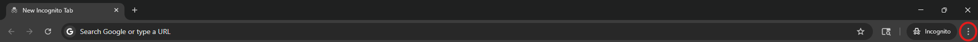 Screenshot showing Chrome menu